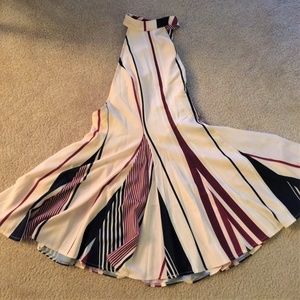 Angel Biba Striped Skater Dress Choker Collar